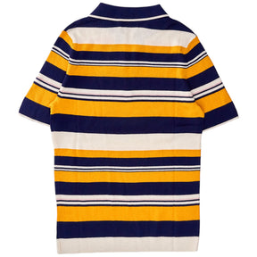 N. Peal Navy/Multi Cashmere Polo