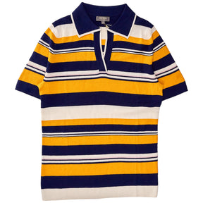 N. Peal Navy/Multi Cashmere Polo