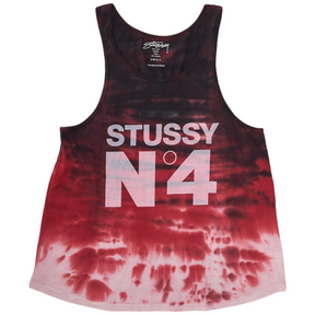 Vintage Stussy Red Tie Dye Vest