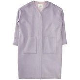 L.F. Markey Lilac Raw Seam Coat