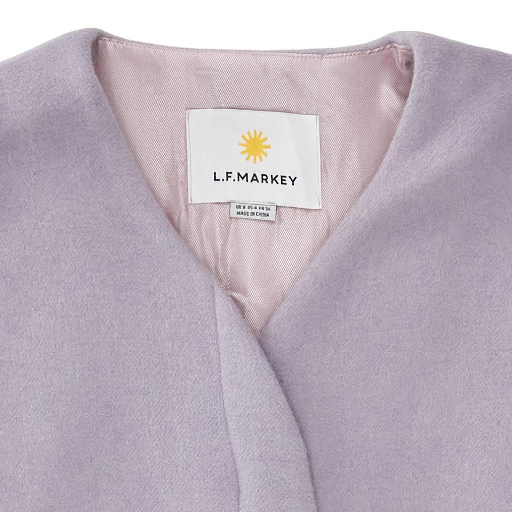 L.F. Markey Lilac Raw Seam Coat