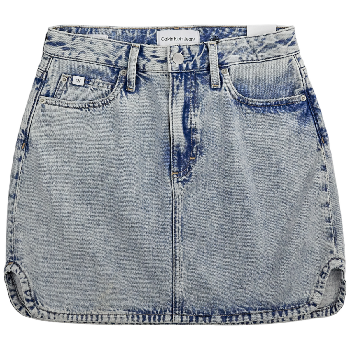 Calvin Klein Blue A-Line Mini Skirt