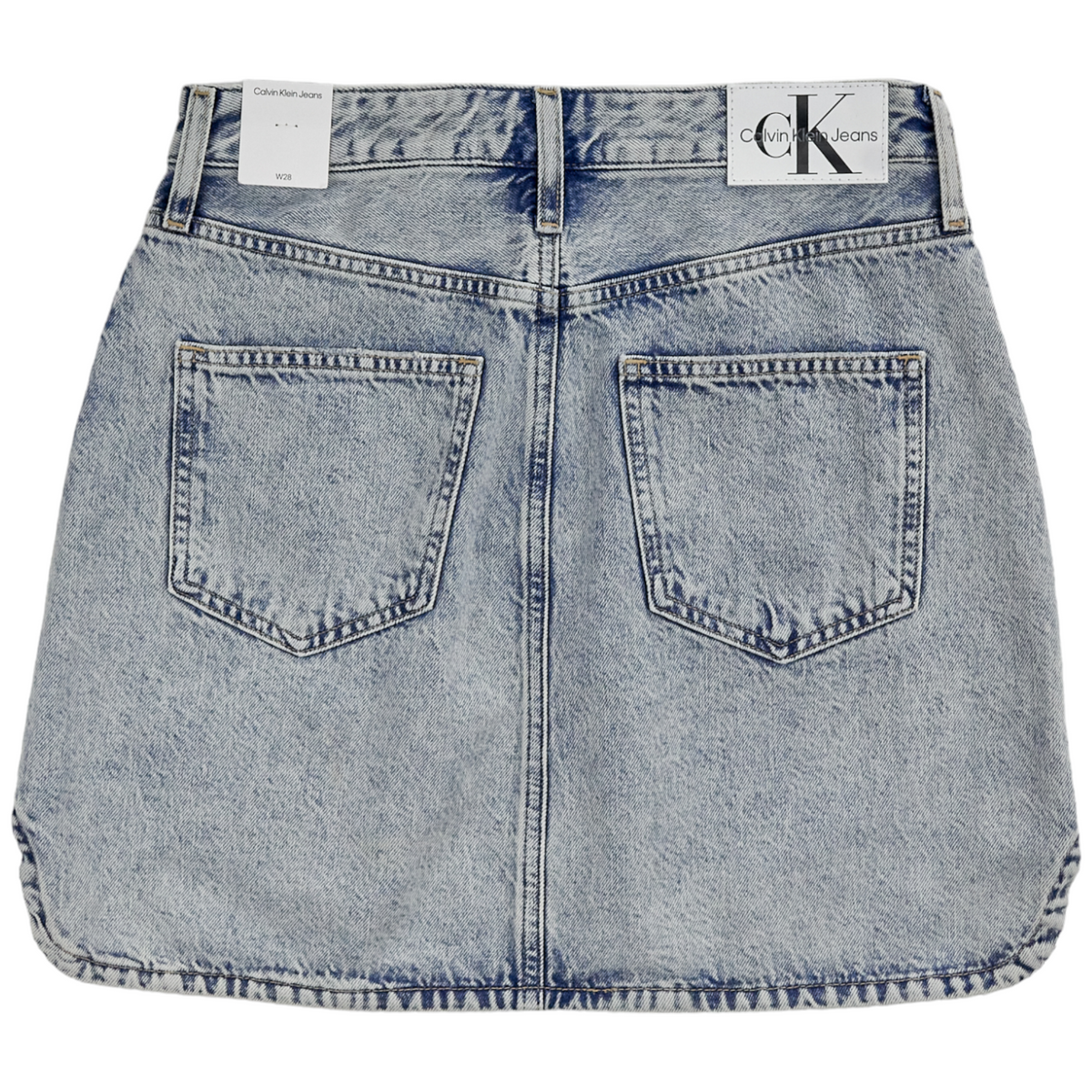 Calvin Klein Blue A-Line Mini Skirt