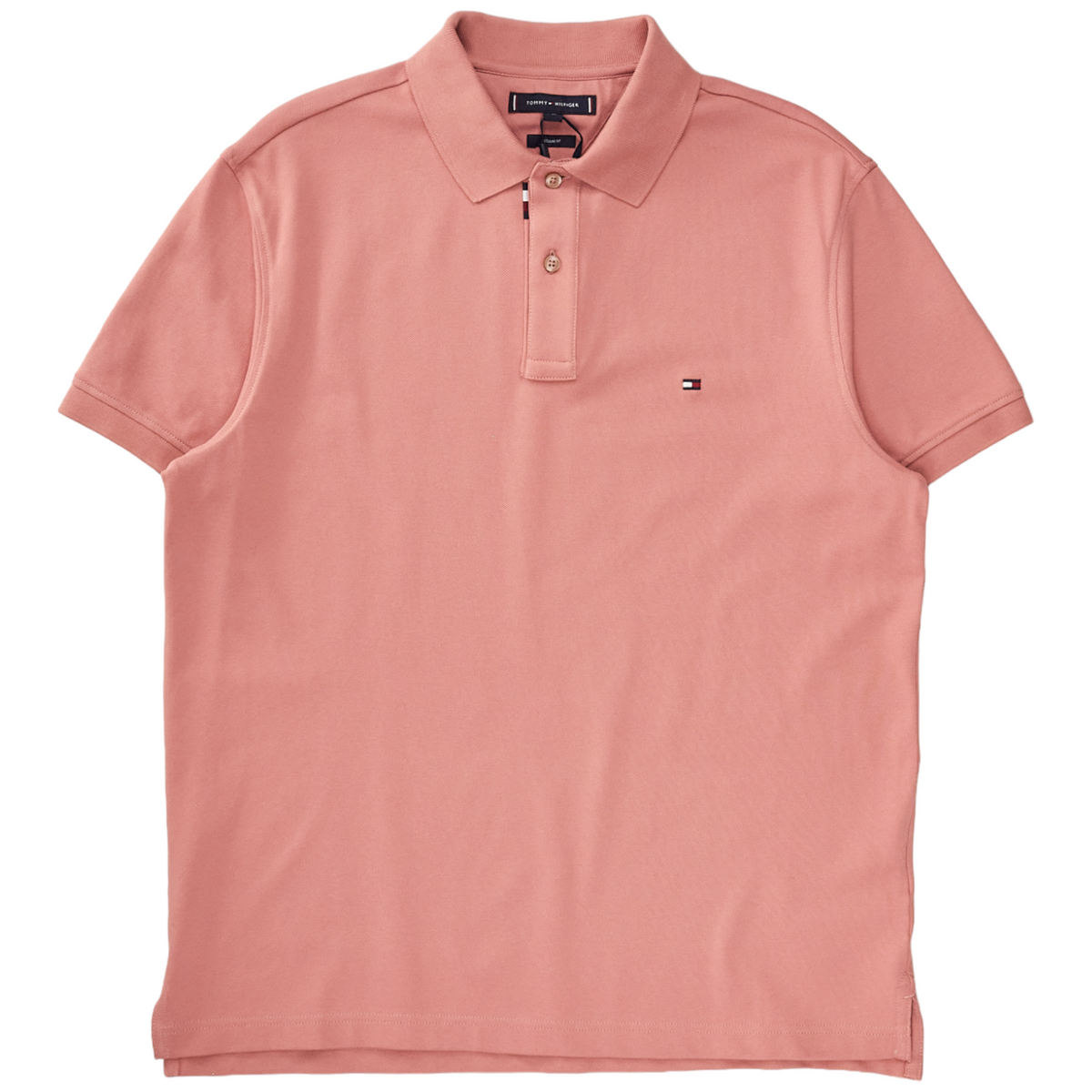 Tommy Hilfiger Pink Palm Under Collar Polo