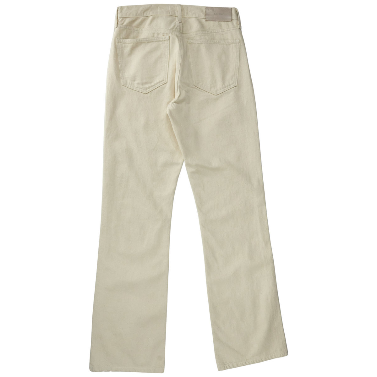 Calvin Klein Ecru Mid Rise Relax Boot Jeans