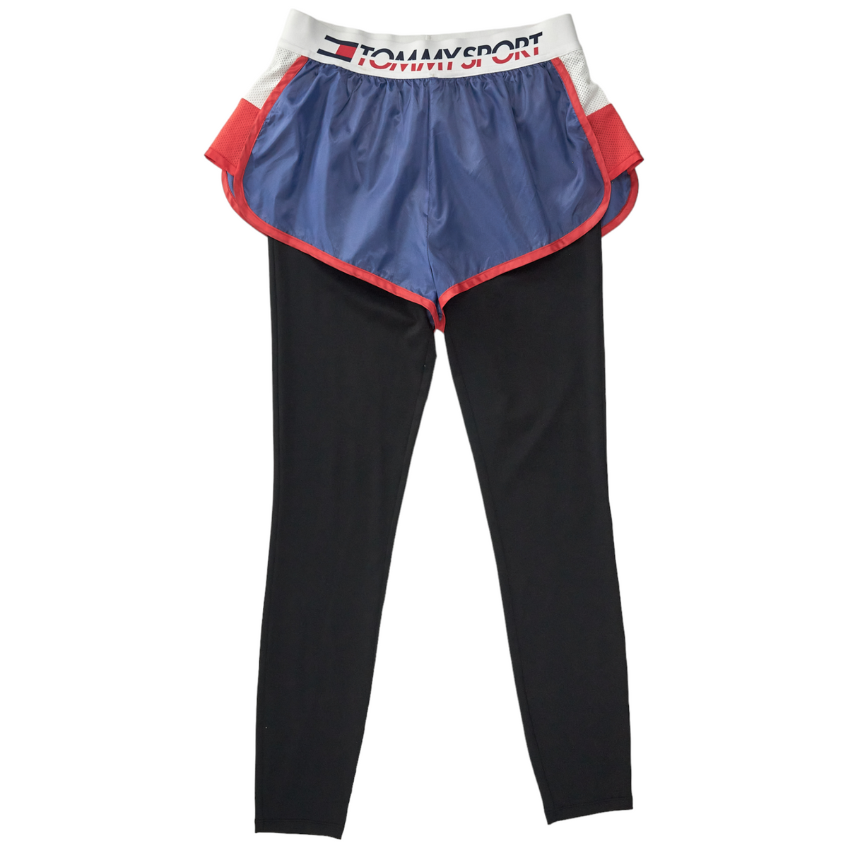 Tommy Sport Black/Blue Short Leggings