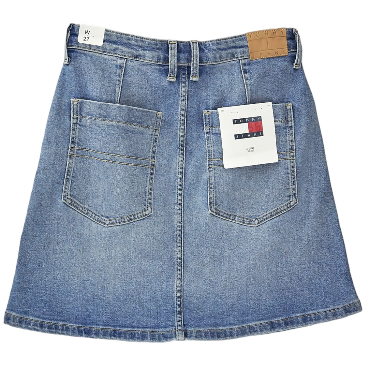 Tommy Jeans Blue Denim A-Line Skirt