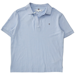 Tommy Hilfiger Blue Open Placket Polo Shirt