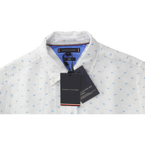 Tommy Hilfiger White/Blue Linen Shirt