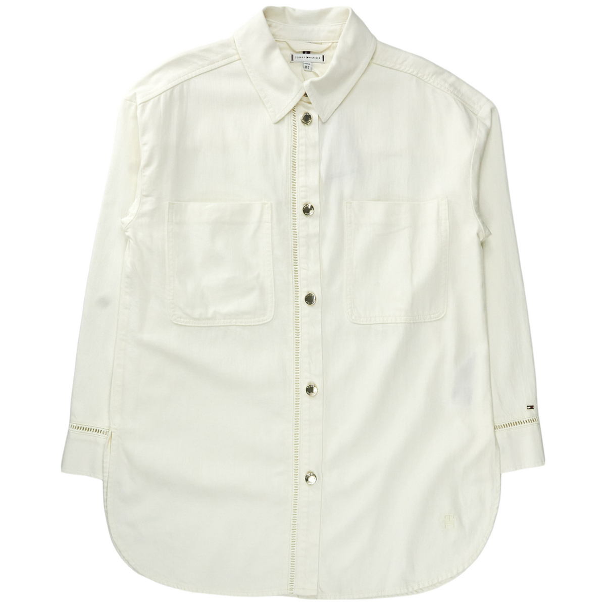 Tommy Hilfiger Ecru Relaxed Shacket