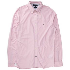 Tommy Hilfiger Pink/White Knit Stripe Shirt