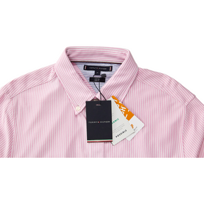 Tommy Hilfiger Pink/White Knit Stripe Shirt