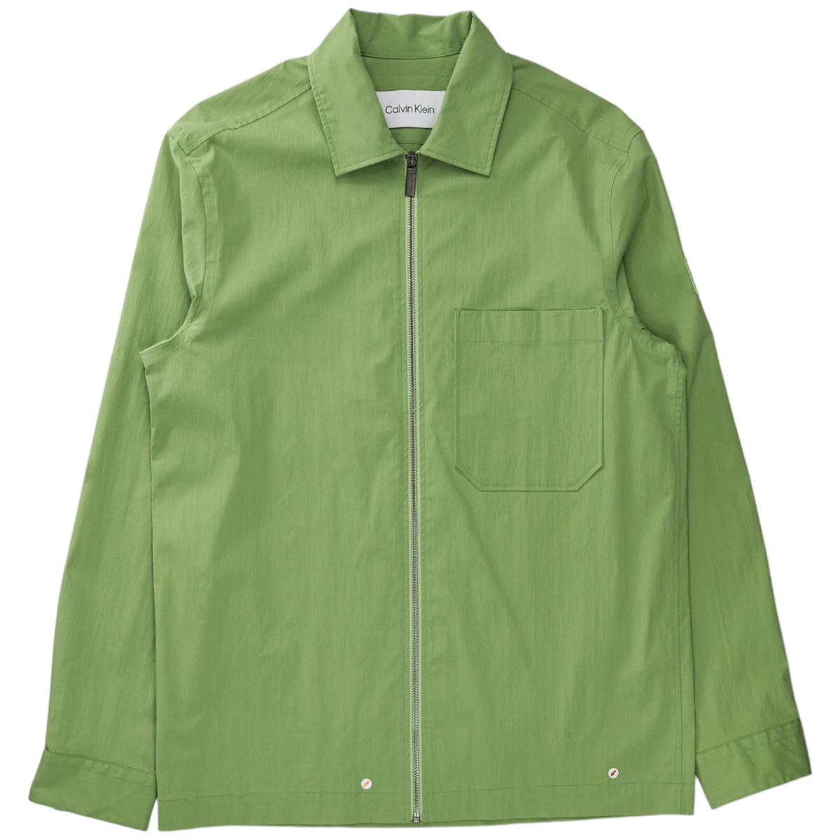 Calvin Klein Green Poplin Overshirt