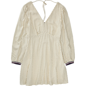 Tommy Hilfiger Cream Polka Dot V-Neck Dress