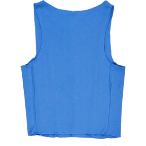 Pieces Blue Sleeveless Top