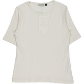 Baukjen Antique White Essentials Organic Cotton Rib Tee