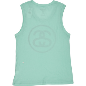 Stussy Aqua Spray Link Muscle Scoop Tank Top