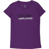 Stussy Purple Worldwide T-Shirt