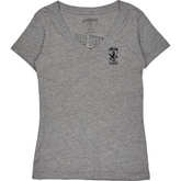 Stussy Grey V-Neck T-Shirt