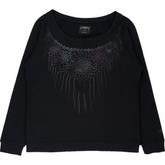 Stussy Black Women's Crew Neck Sweatshirt