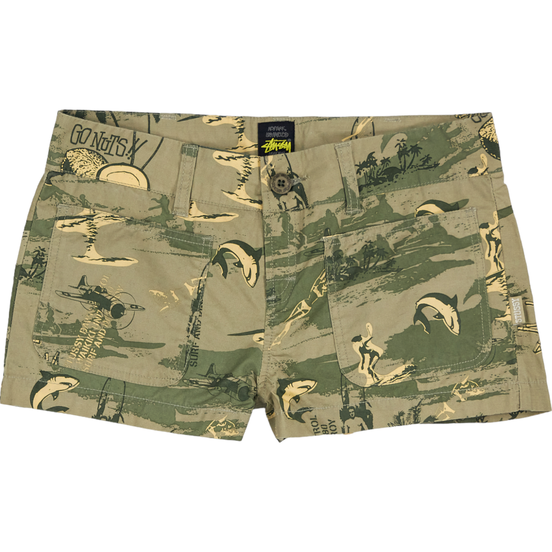 Stussy Khaki Cotton Shorts