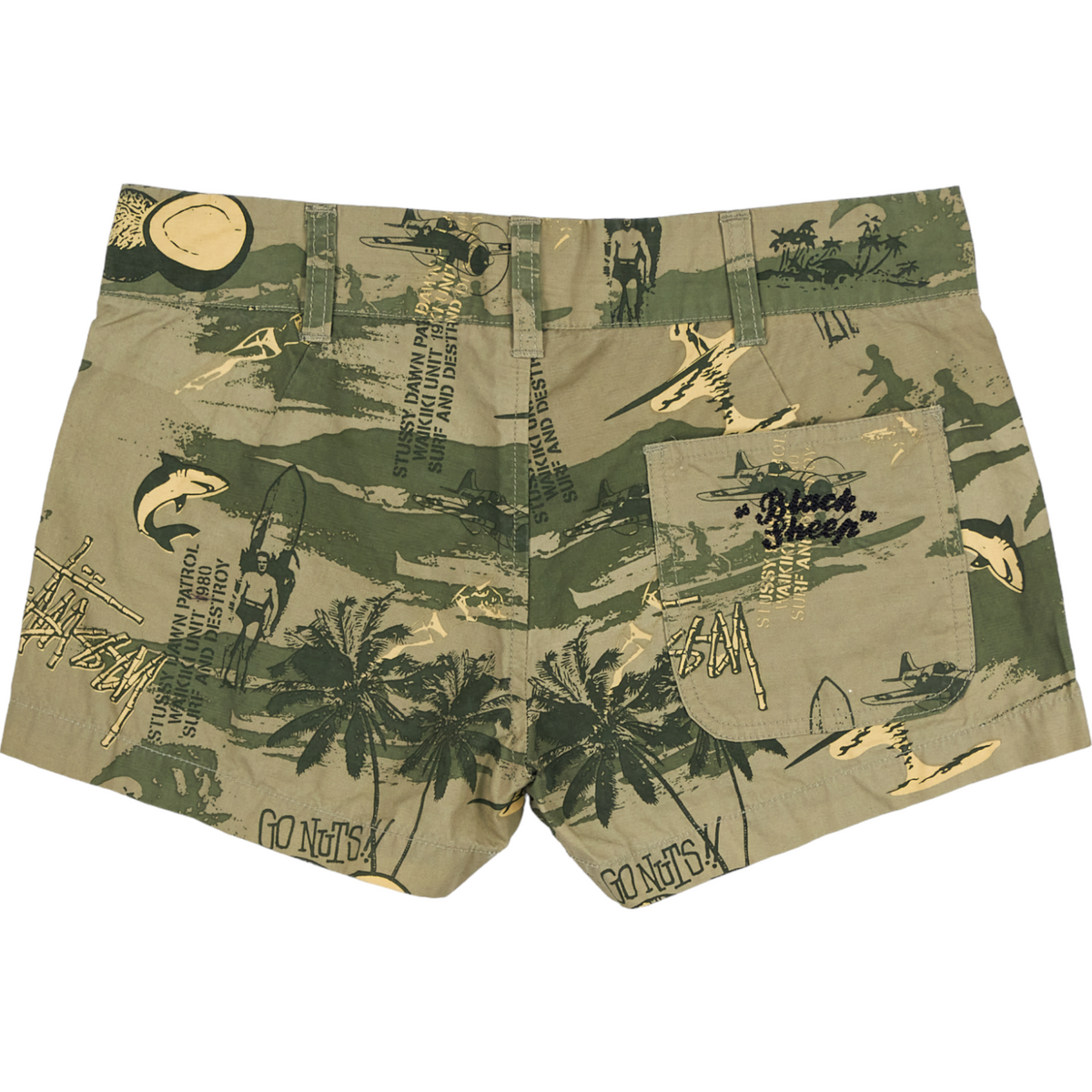 Stussy Khaki Cotton Shorts