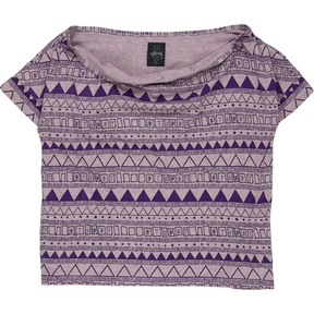 Stussy Purple Patterned T-Shirt