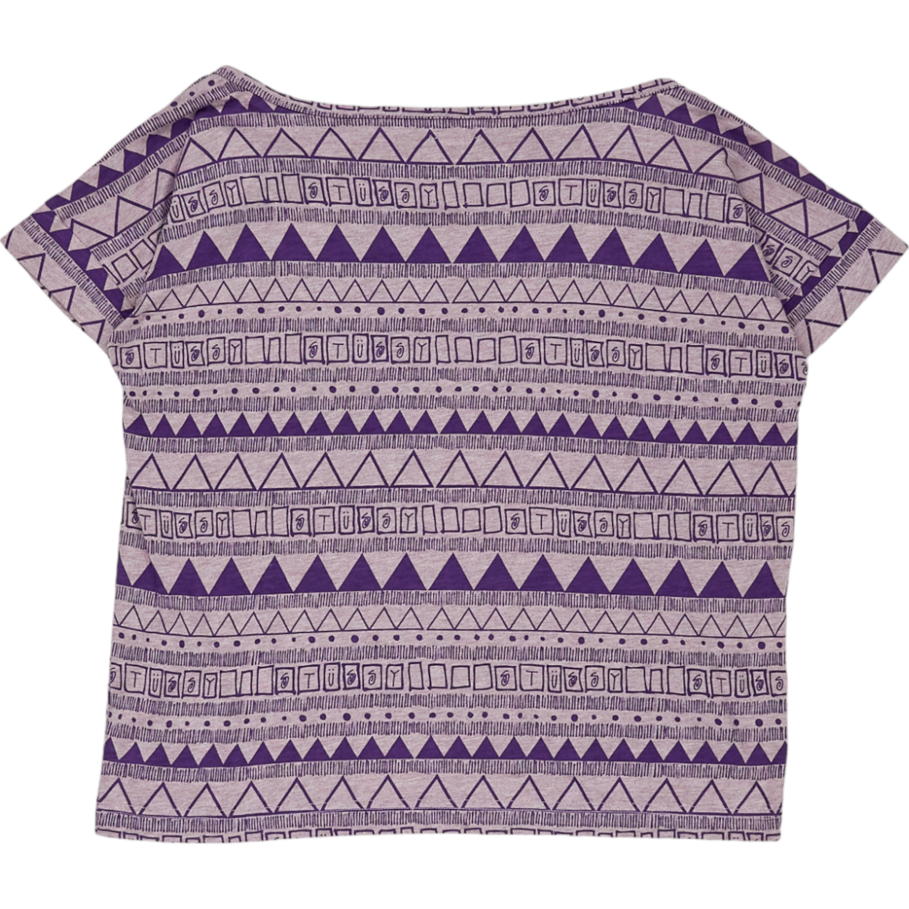 Stussy Purple Patterned T-Shirt