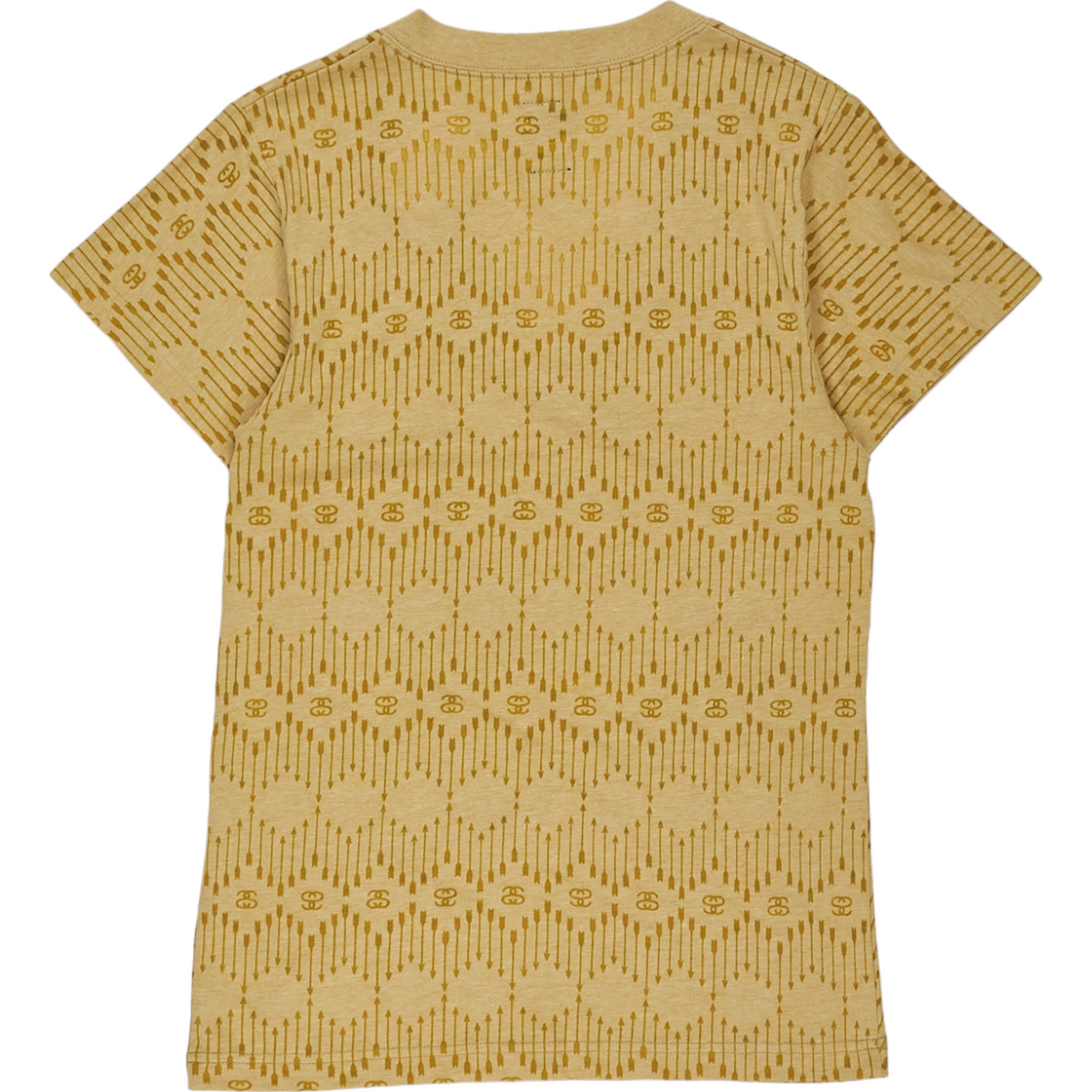 Stussy Yellow Patterned T-Shirt Small