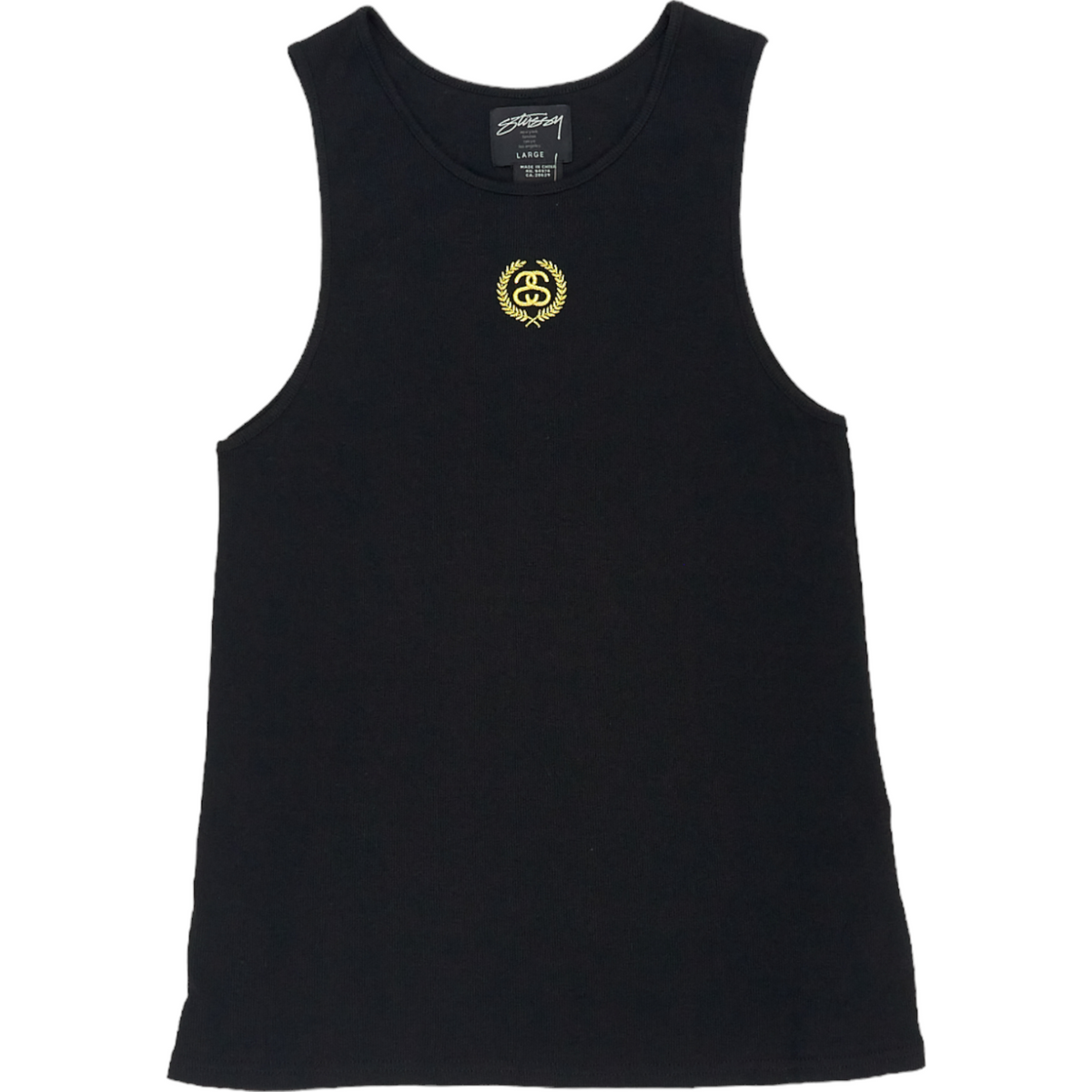 Stussy Black SSWRATHBOY Beater Tank Top