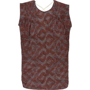 Stussy Red Grey Graphic Print Dress