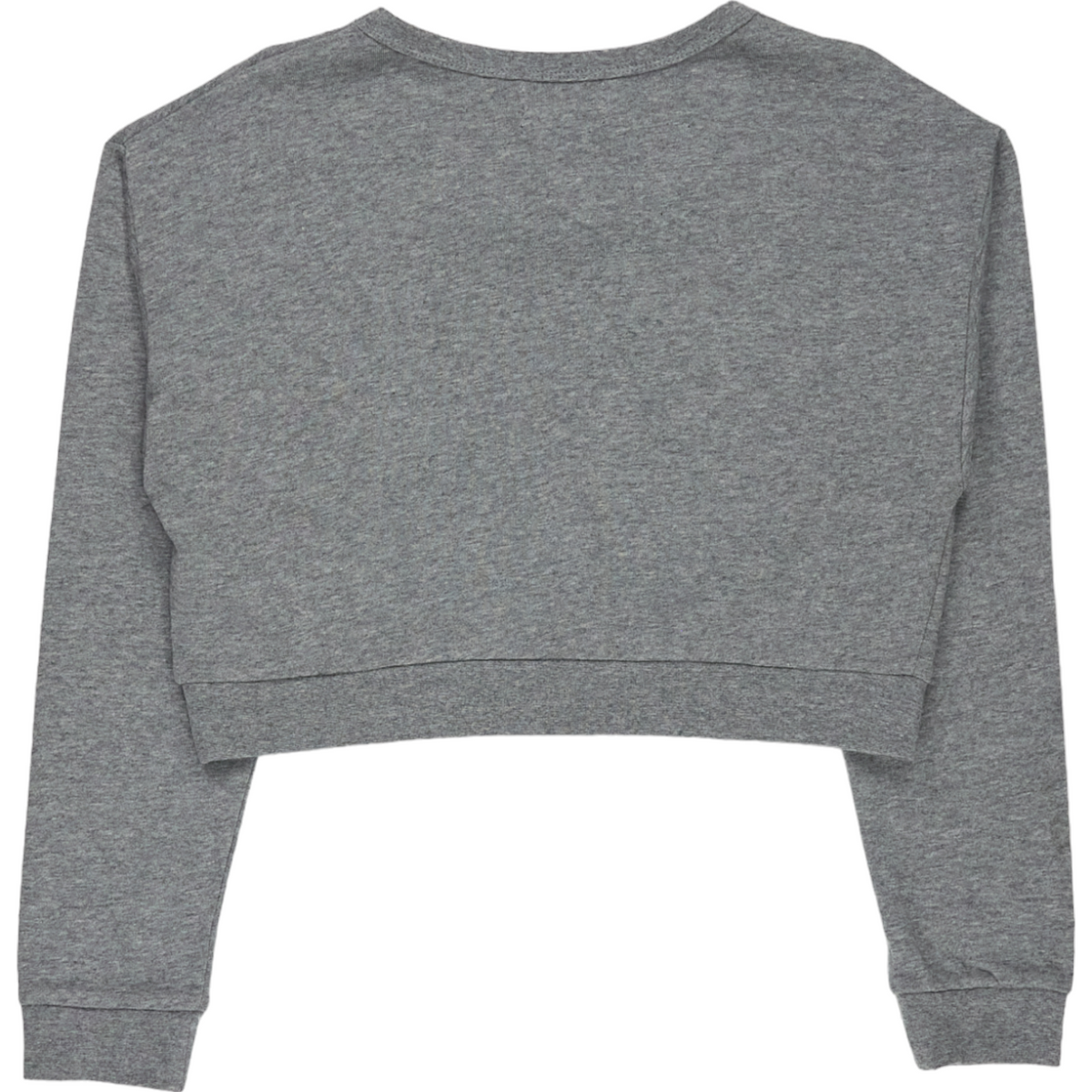 Stussy Grey Graphic Baby Crop Sweatshirt