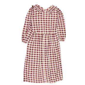 Tach Clothing Cream/Pink Plaid Maxi Dress