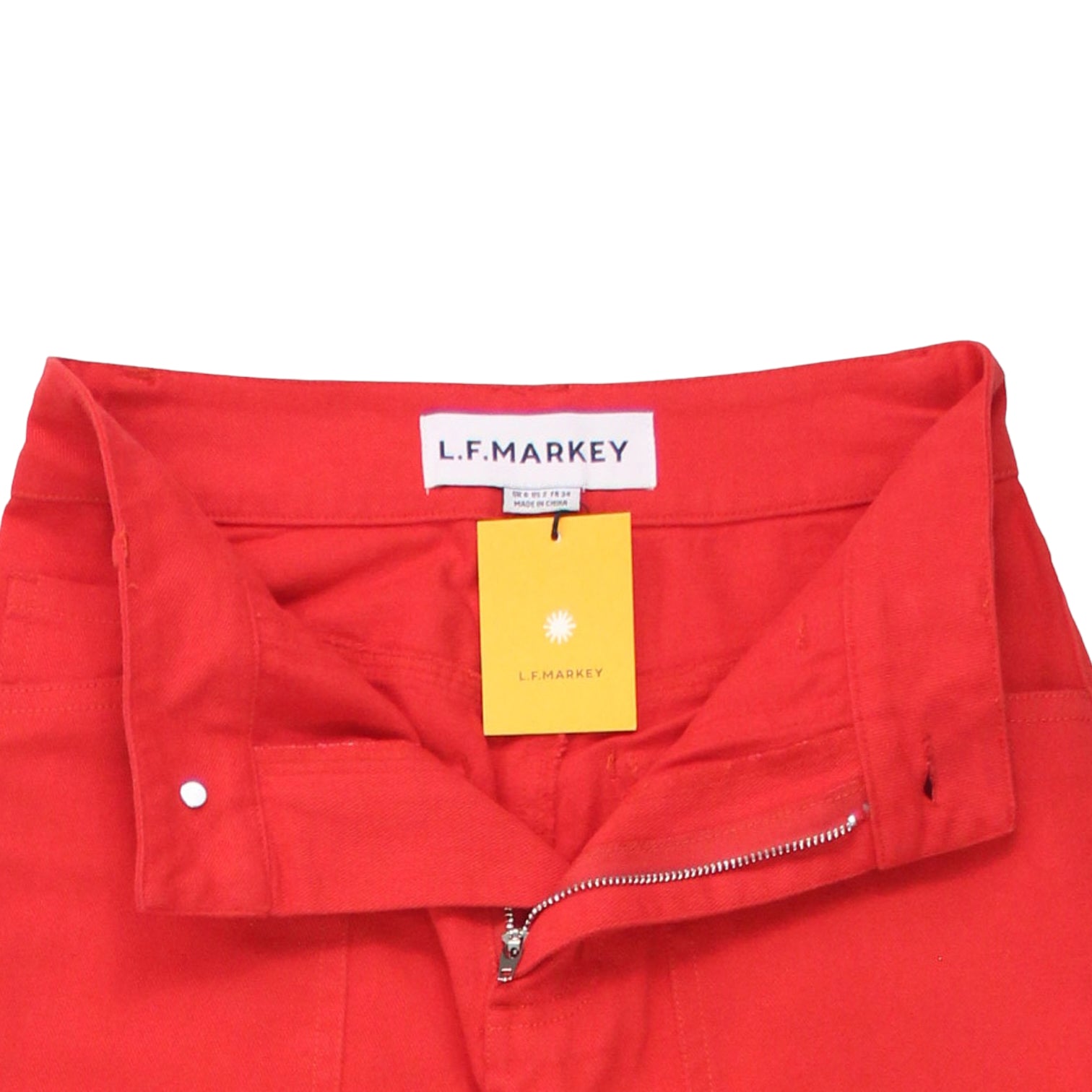 L.F. Markey Red Canvas Didion Trousers