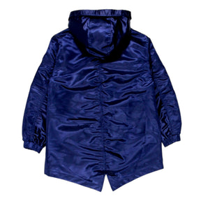 Tommy Hilfiger Blue Shiny Satin Parka