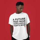 Crisis Slogan Tee - A future free from homelessness
