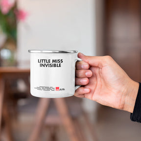 Little Miss Invisible Keyhole Enamel Mug