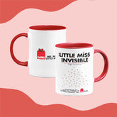 Little Miss Invisible Christmas Large Porcelain Colour Handle Mug