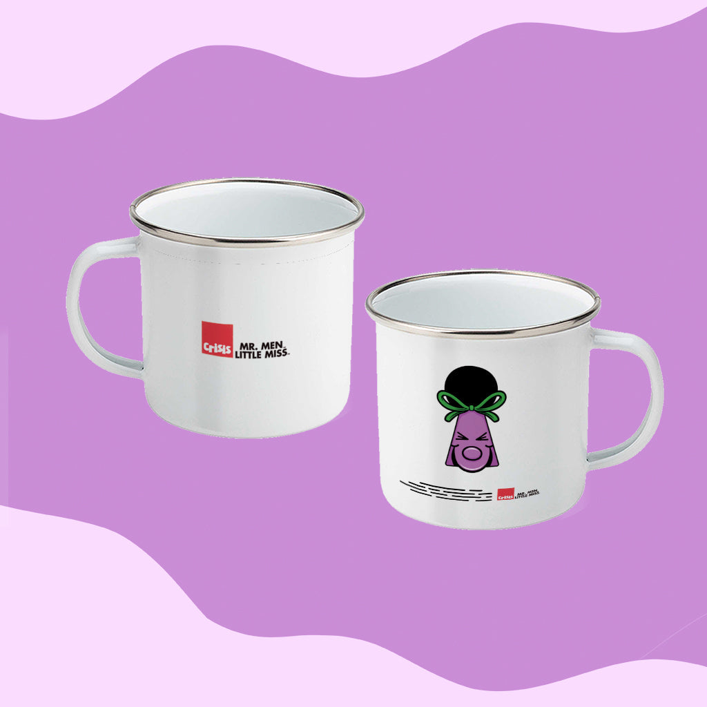 Little Miss Naughty Keyhole Enamel Mug