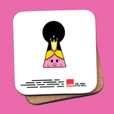 Little Miss Princess Keyhole Coaster