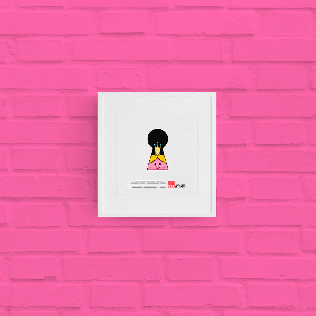 Little Miss Princess Keyhole Art Print