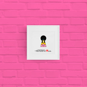 Little Miss Princess Keyhole Art Print