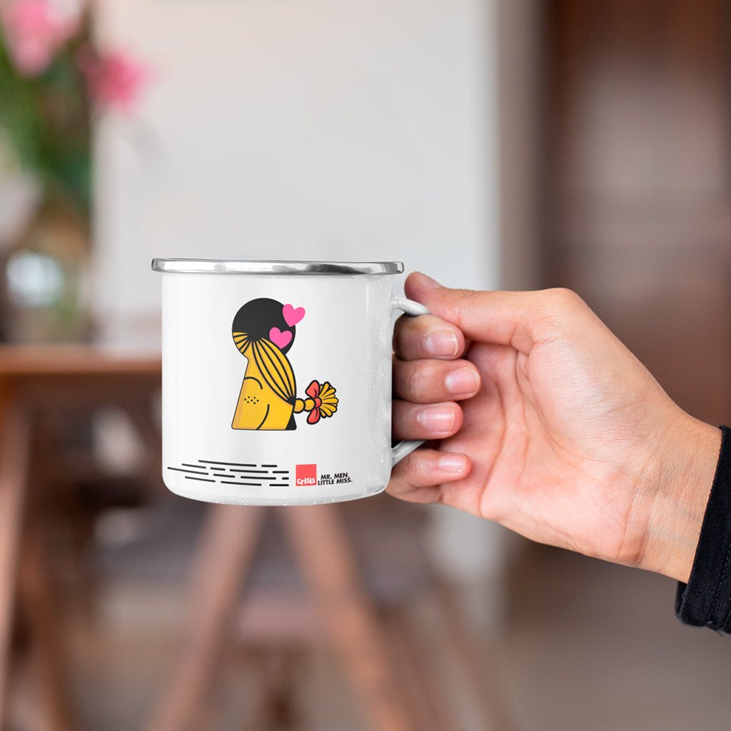 Little Miss Sunshine Keyhole Enamel Mug