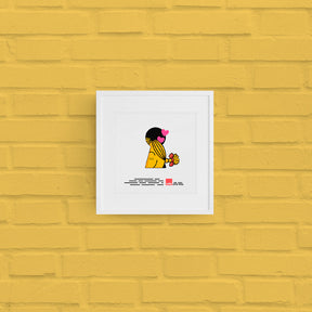 Little Miss Sunshine Keyhole Art Print