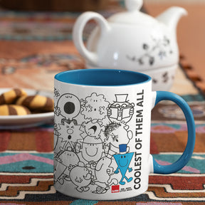 Mr Cool 'The coolest of them all' - Colour Handle Mug