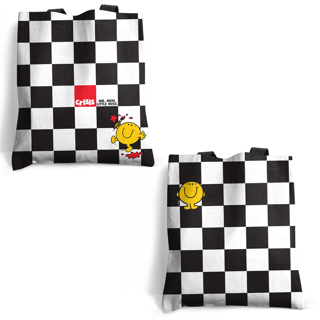 Mr Happy Graphic Tote Bag - exclusive to Crisis