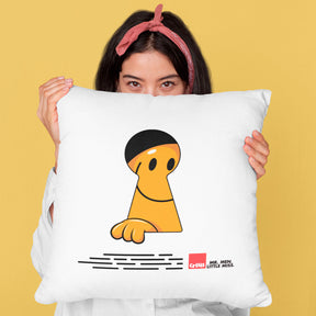 Mr. Happy Keyhole Cushion