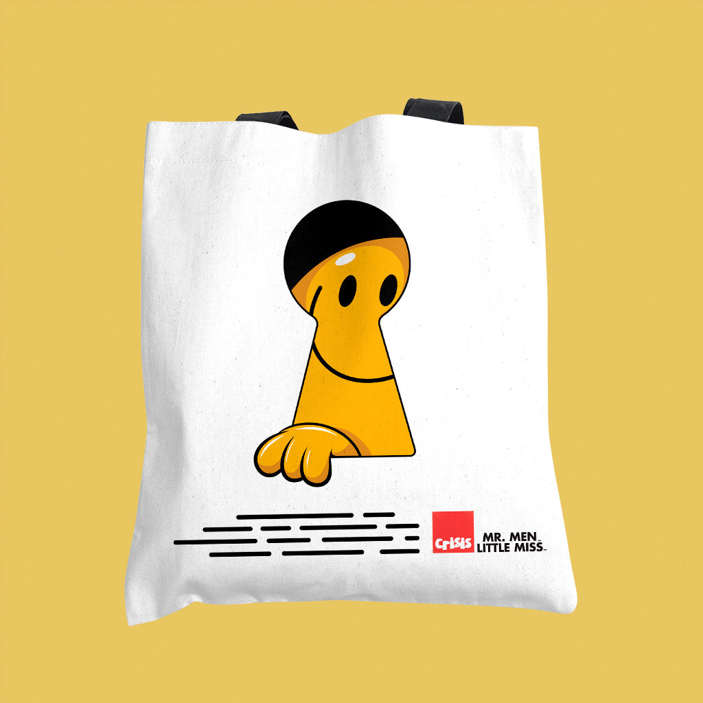 Mr. Happy Keyhole Tote Bag