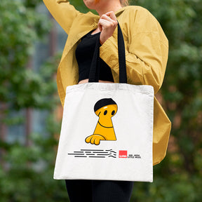 Mr. Happy Keyhole Tote Bag