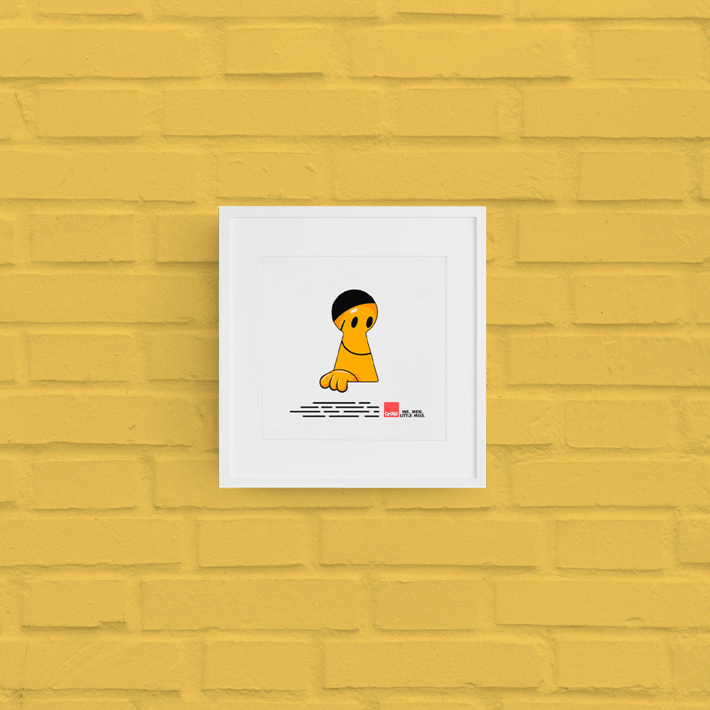 Mr. Happy Keyhole Art Print